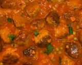 A picture of step 6 of Garden-Style Meatballs.