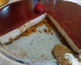 Foto del paso 9 de la receta: Tarta de queso y mermelada de fresa