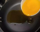 A picture of step 2 of Tricolour burfi.