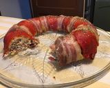 Une image de l'étape 13 de Couronne de céréales à la ricotta,poivrons rouges grillés et pancetta corse.