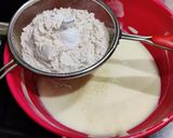 A picture of step 3 of Eggless Mawa wheat flour cake.