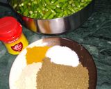 A picture of step 2 of Greenchilli Achar.