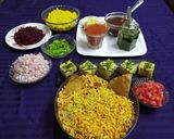 A picture of step 1 of Spicy Bhel.