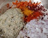 A picture of step 2 of Masala ragi roti.