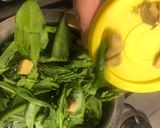 A picture of step 1 of Cream of Spinach soup.