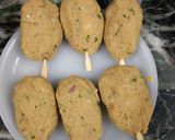 A picture of step 4 of Soya kabab.