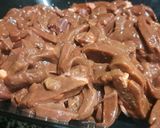 A picture of step 1 of Original Alexandrian Liver.