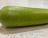 A picture of step 1 of Green Squash (Lauki) paruppu urundai More kuzhambu (in buttermilk sauce).