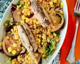 Foto del paso 4 de la receta: Ensalada gourmet con lentejas rojas y caballa