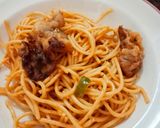 Foto langkah ke 6 dari resep Black Pepper Beef Noodle Stir-fry.