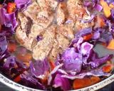 Foto del paso 4 de la receta: Hígado con verduras y spaghettis