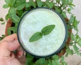 A picture of step 3 of Minty Namkeen lassi.