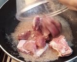 A picture of step 1 of Arvi Gosht.