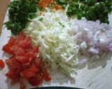 A picture of step 1 of Paneer bhurji.
