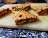 A picture of step 10 of Chappati besan sandwich.