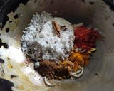A picture of step 2 of Peas Curry.