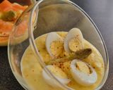 Une image de l'étape 5 de Verrines d'asperges au saumon fumé ou œufs de caille 😋.