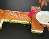 மோனோகிராம் க்ரீம் சீஸ் ப்ரூட் கேக்(MONOGRAM CHEESE CAKE RECIPE I ரெசிபி ஸ்டேப் 8 புகைப்படம்