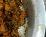 A picture of step 4 of Soya chucks biryani.