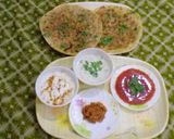 A picture of step 26 of DELICIOUS AALOO PARATHA WITH RAAIYTA ACHAR KETCHUP & TEA.