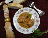 Foto del paso 8 de la receta Conejo en salsa con majada de hígado