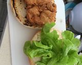 A picture of step 9 of KFC Inspired Crispy Chicken Burger.