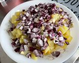 Une image de l'étape 8 de Salade de pommes de terre, chou blanc, oignon rouge et feta.