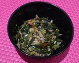 Foto langkah ke 6 dari resep Rumpu Rampe Jantung Pisang, Kangkung dan Bunga Pepaya.