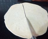 A picture of step 6 of Jaali samosa.