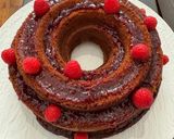 Une image de l'étape 9 de Gâteau aux framboise et confiture de fraise.