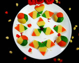 மில்க், பீனட் ட்ரை கலர் கட்லி ரெசிபி ஸ்டேப் 7 புகைப்படம்
