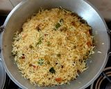 A picture of step 3 of લીલા ચણા નો પુલાવ(Fresh Green Beans Pulao recipe in Gujarati).