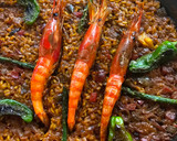Foto del paso 5 de la receta: Arroz de gamba roja y pimiento de padrón