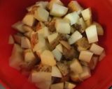 Foto del paso 1 de la receta: Papas con cheddar y cebolla de verdeo