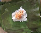Foto langkah ke 6 dari resep Lontong Isi Sayur+Ayam.