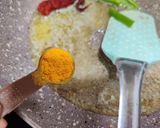 A picture of step 5 of Jain Veg Kolhapuri.