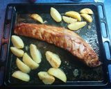 Foto del paso 4 de la receta: Costillar al horno con salsa barbacoa y patatas