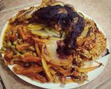 صورة لخطوة 2 من وصفة رز مع الدجاج