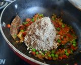 A picture of step 2 of QUINOA PULAO .