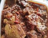 A picture of step 12 of Kaleji Masala.