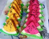 Foto langkah ke 7 dari resep Bolu Kukus Semangka, Guriiihh.