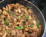A picture of step 7 of Andhra Chicken fry< another simple one>.
