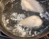 A picture of step 4 of Bang bang chicken 🇨🇳 - with tips to cook breast chicken moist and tender 🐓.