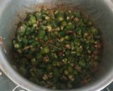 A picture of step 7 of Mom's bhindhi recipe.