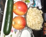 A picture of step 1 of Apple vegi macroni salad🍎ایپل ویجی میکرونی سیلیڈ🍎.