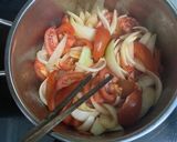 Hình bước làm 1 của món Canh cà chua trứng