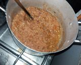 A picture of step 2 of Awara egusi soup.
