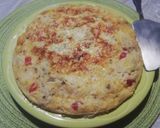 Foto del paso 2 de la receta: Tortilla de calabacines y patatas con piquillos