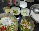 A picture of step 1 of Veg Indian Sizzler.