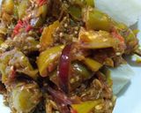 A picture of step 4 of Garden egg sauce with yam.